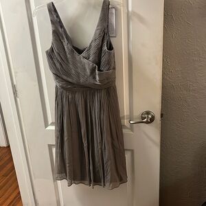 J Crew 100% Silk Heidi Dress, Graphite gray, size 6
